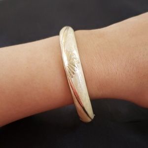 Gold gypsie bangle bracelet